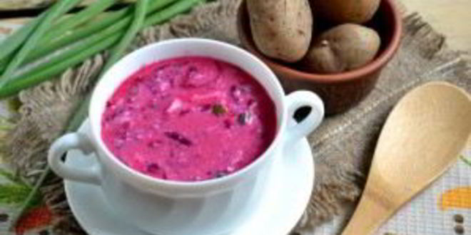 Рецепт борщ на кефире