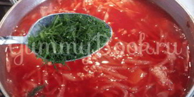 Рецепт борщ по-украински