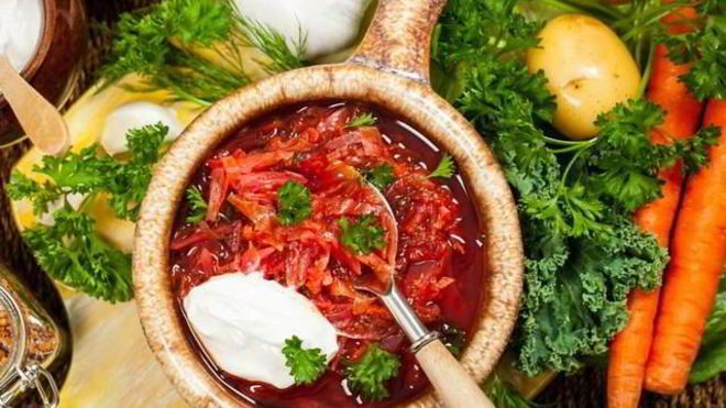 Рецепт Борщ с баклажаном