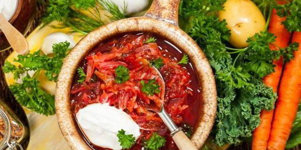 Как приготовить борщ с баклажаном