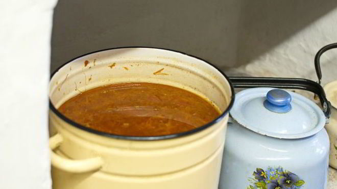 Рецепт Борщ с фасолью и капустой