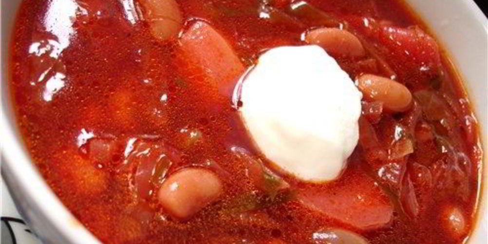 Как приготовить борщ с фасолью в мультиварке