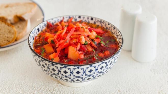 Рецепт Борщ с фасолью