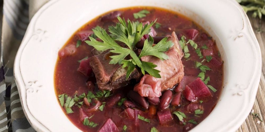 Как приготовить борщ с грибами и фасолью в мультиварке