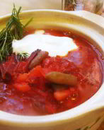 Борщ с грибами