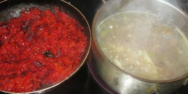 Рецепт борщ с грибами