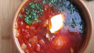 Рецепт Борщ с капустой