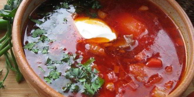 Рецепт борщ с капустой