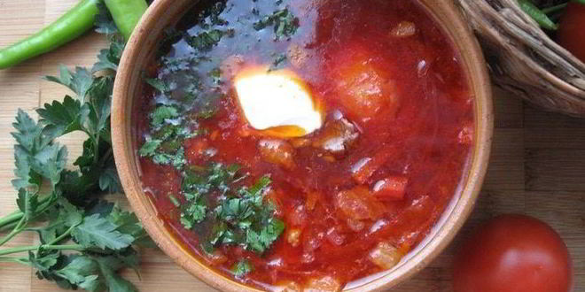 Рецепт борщ с капустой