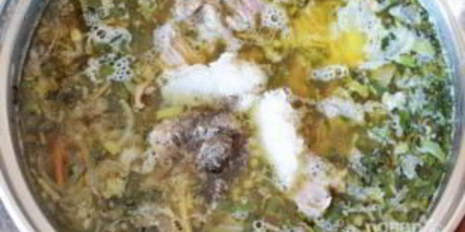 Рецепт борщ с крапивой