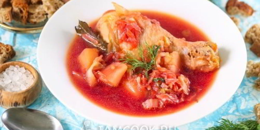 Как приготовить борщ с курицей в мультиварке