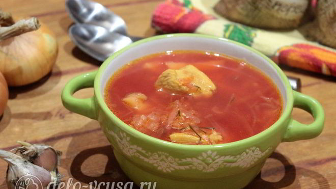 Рецепт Борщ с курицей