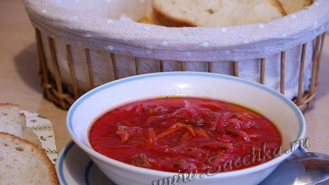 Рецепт Борщ с квашеной капустой