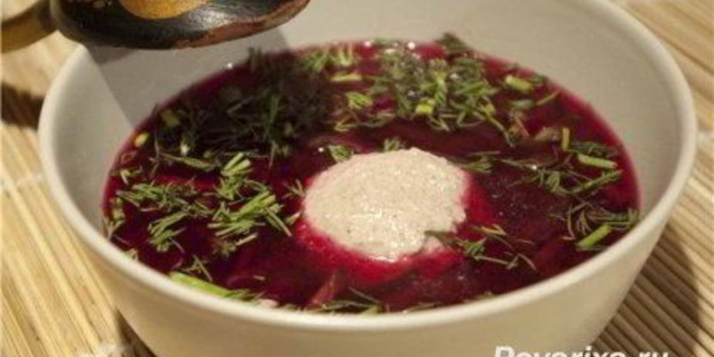 Как приготовить борщ с огурцами