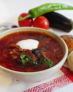 Борщ с пампушками