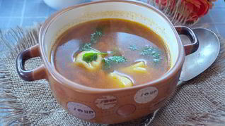 Рецепт Борщ с пельменями