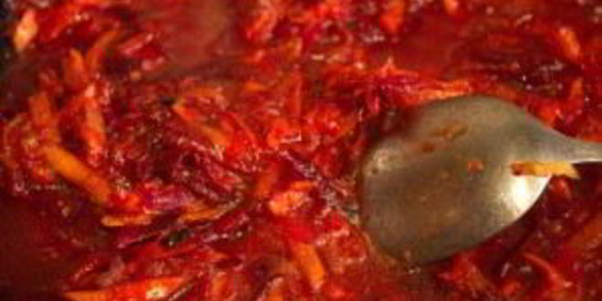 Рецепт борщ с пельменями