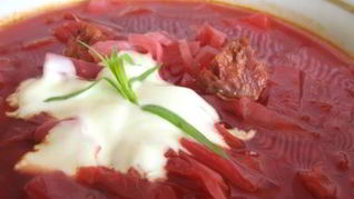 Рецепт Борщ с подкопченными ребрышками