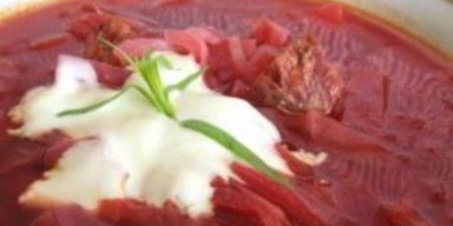 Рецепт борщ с подкопченными ребрышками