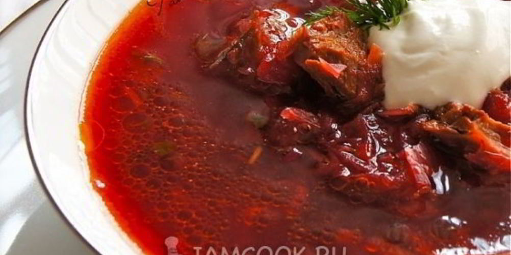 Как приготовить борщ с телятиной