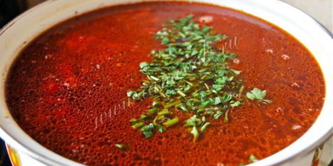 Рецепт борщ с телятиной