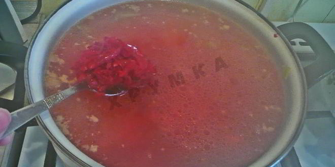 Рецепт борщ с тушенкой и капустой