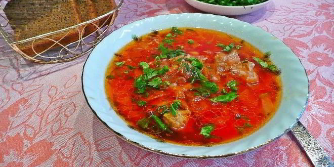 Рецепт борщ с тушенкой и капустой