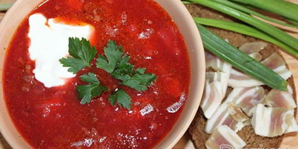 Рецепт борщ с яблоками