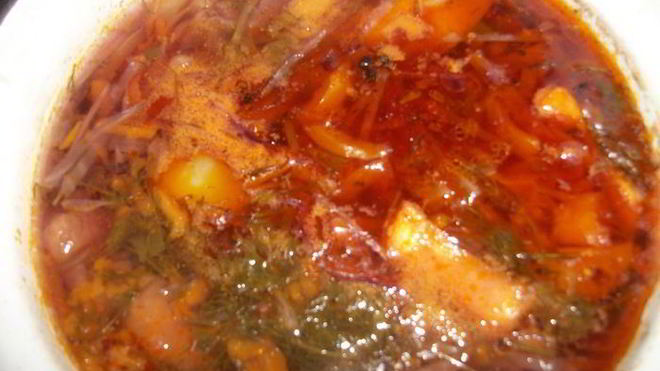 Рецепт Борщ с яблоками