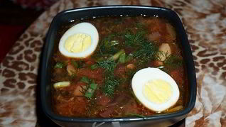 Рецепт Борщ со щавелем и свеклой