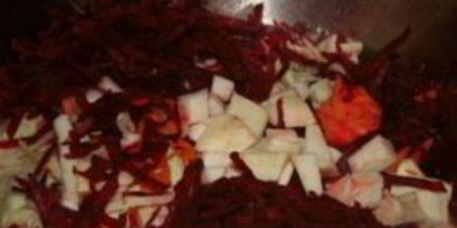 Рецепт борща со щавелема и свеклоя