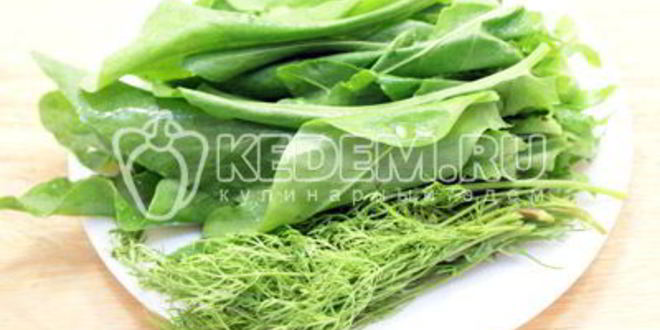 Рецепт борщ со щавелем