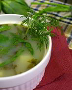 Борщ со шпинатом