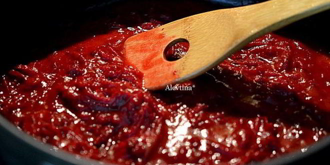 Рецепт борща со сладкима перцема