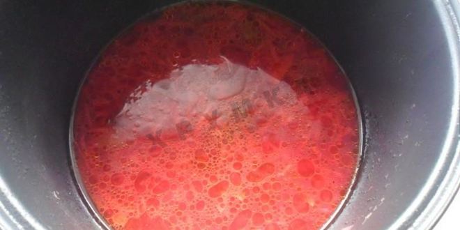 Рецепт борщ со свекольной ботвой в мультиварке