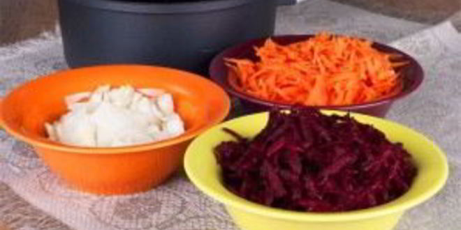 Рецепт борщ со свининой и фасолью