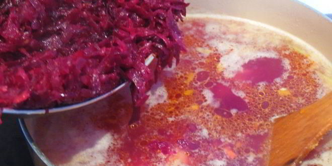 Рецепт борщ свекольный