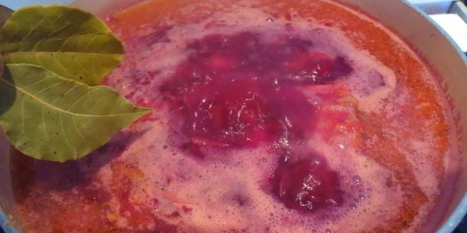 Рецепт борщ свекольный