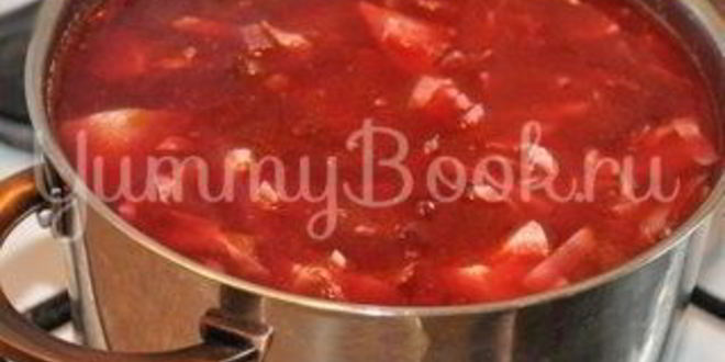 Рецепт борщ украинский