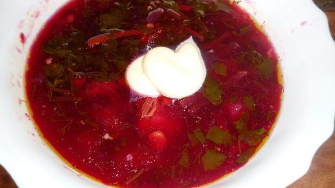 Рецепт Борщ-экспромпт без капусты