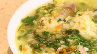 Рецепт Идеальный зеленый борщ