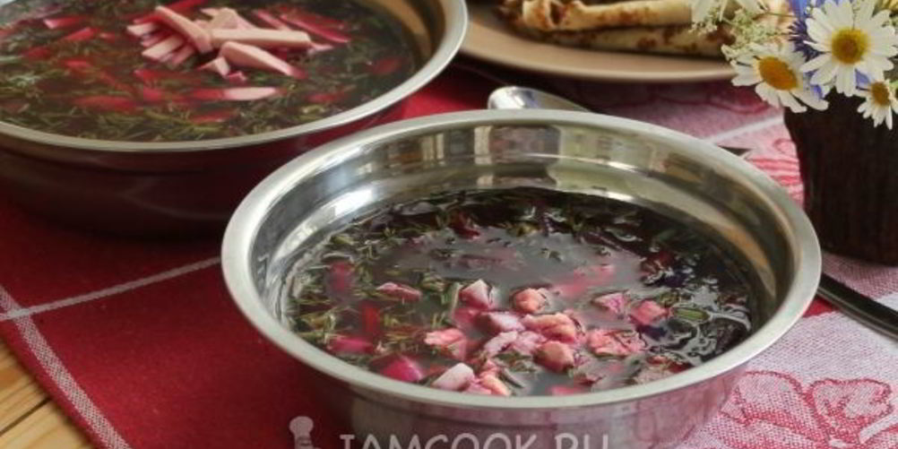 Рецепт литовский холодный борщ