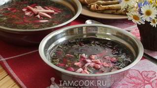 Рецепт Холодный борщ из свеклы