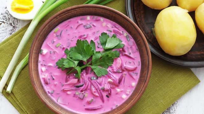 Рецепт Холодный борщ на кефире