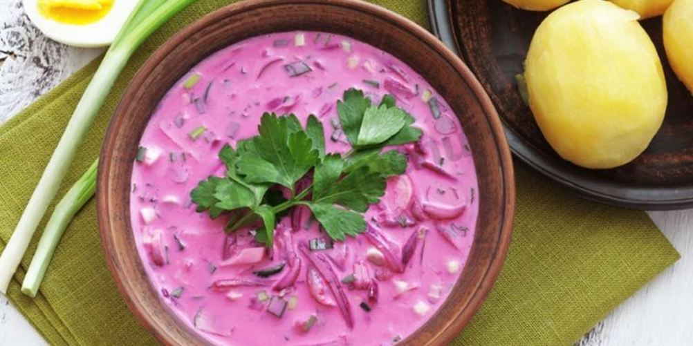 Как приготовить холодный борщ на кефире