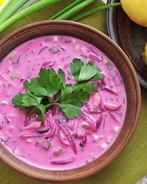 Холодный борщ на кефире