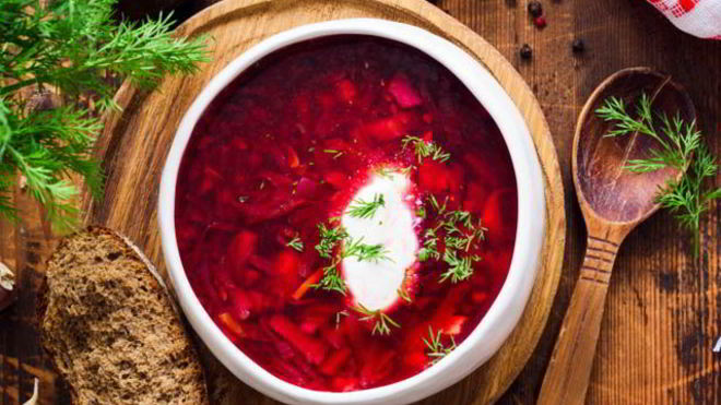Рецепт Холодный борщ на свекольно-овощном отваре