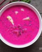 Холодный литовский борщ