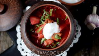 Рецепт Классический Борщ с курицей