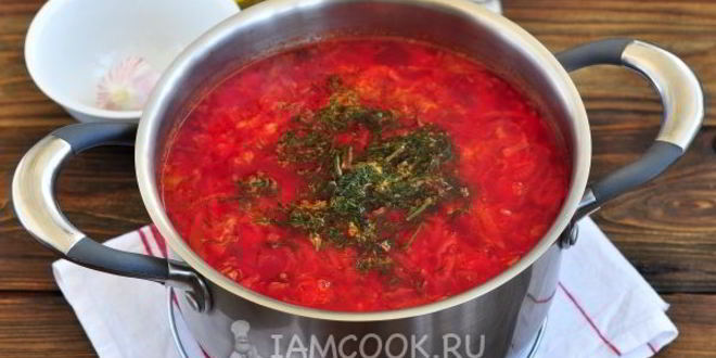 Рецепт классический борщ с курицей